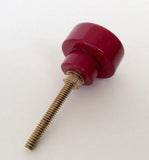 Red Sewing Button Cabinet Knobs Drawer Pulls 1.20 Inch-Dwyer Home Collection