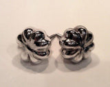 Silver Mercury Glass Flower Cabinet Furniture Knob Drawer Pulls 1.6 In-Dwyer Home Collection