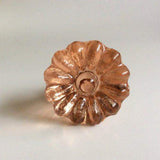 Peach Daisy Glass Crystal Drawer Pulls Cabinet Knobs 1.25 Inch-Dwyer Home Collection