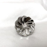 Swirled Clear Glass Cabinet Knobs Drawer Pulls 1 Inch-Dwyer Home Collection