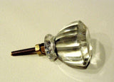 Vintage Modern Clear Glass Cabinet Knobs Drawer Pulls 1.50 Inch (s)-Dwyer Home Collection