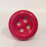 Red Porcelain Sewing Button Cabinet Knobs Drawer Pulls 1.75 Inch-Dwyer Home Collection