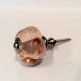 Pink Glass Cabinet Knobs Drawer Pulls 1.5 Inch-Dwyer Home Collection