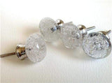 Clear Glass Bubble Cabinet Knobs Dresser Drawer Pulls 1.50 (s)-Dwyer Home Collection