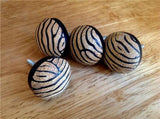 Zebra Cabinet Knobs Dresser Drawer Pulls Wild Animal Safari 1.50 Inch-Dwyer Home Collection