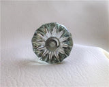 Antique Style Clear Glass Cabinet Knobs Pulls 1.25 Inch-Dwyer Home Collection