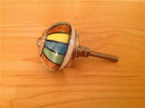 Mixed Striped Cabinet Knobs Drawer Pulls Porcelain1.50 Inch-Dwyer Home Collection