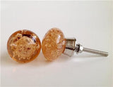Peach Glass Bubble Kitchen Cabinet Knobs 1.50 Inch-Dwyer Home Collection
