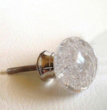 Clear Glass Bubble Cabinet Knobs Dresser Drawer Pulls 1.50 Inch-Dwyer Home Collection