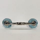 Aqua Glass Bubble Cabinet Handles Drawer Pulls 4 Inch Slim-Dwyer Home Collection