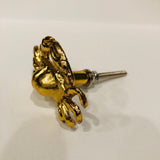 Cast Iron Golden Crab Cabinet Knobs Shellfish Drawer Pulls 1.75 Inch-Dwyer Home Collection