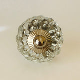 Clear Hobnail Glass Cabinet Knobs Pulls Studded 1.75 Inch-Dwyer Home Collection