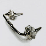 Clear Glass Flower Cabinet Handles Dresser Drawer Pulls 4 Inch-Dwyer Home Collection