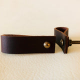 Faux Leather Loop Drawer Pulls In Tan or Brown 2.6 Inch Loop-Dwyer Home Collection