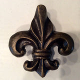 Fleur de lis Cast Iron Cabinet Knobs Pulls 2.50 Inch-Dwyer Home Collection