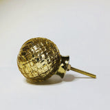 Antiqued Gold Mercury Cabinet Knobs Pulls Textured 2 Inch-Dwyer Home Collection
