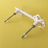Skeleton Key Window Handles Or Furniture Handles Pulls White 5.50 Inch-Dwyer Home Collection