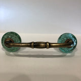Aqua Glass Bubble Drawer Handles 4 Inch-Dwyer Home Collection