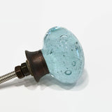 Glass Bubble Cabinet Knobs Pulls Oil Rubbed Base 1.50 Inch-Dwyer Home Collection