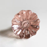 Pink Daisy Glass Cabinet Knobs Drawer Pulls 1.50 Inch-Dwyer Home Collection