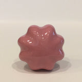 Small Scalloped Pink Cabinet Knobs Pulls Mini Porcelain 1.0 Inch-Dwyer Home Collection