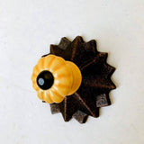 Small Gold Porcelain Cabinet Knobs Mini Drawer Pulls .90 Inch-Dwyer Home Collection
